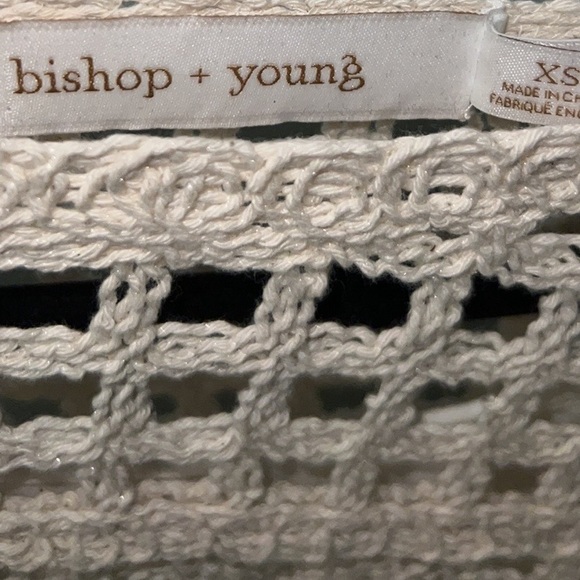 Anthropologie BISHOP + YOUNG
CROCHET CROP TOP XS EUC - Picture 8 of 9